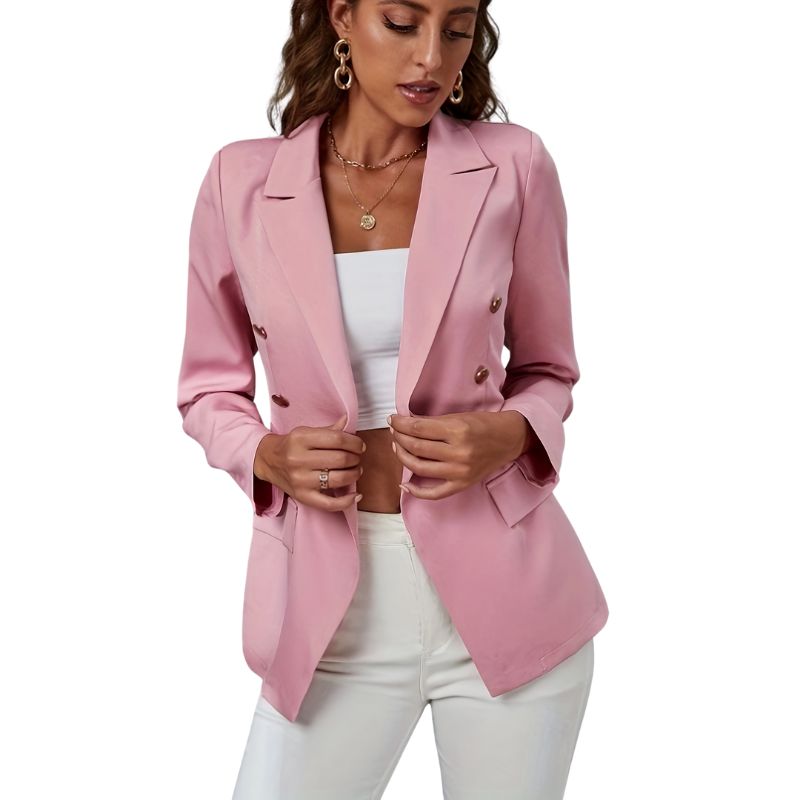 Women's Elegant Double-Breasted Blazer