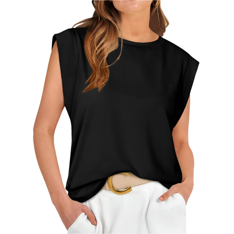 Women's Crew Neck Shirt with Batwing Sleeves