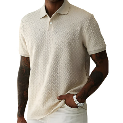 Men's Casual Knit Polo Shirt