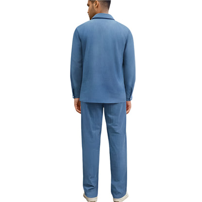 Men's Corduroy Shirt and Pants Set