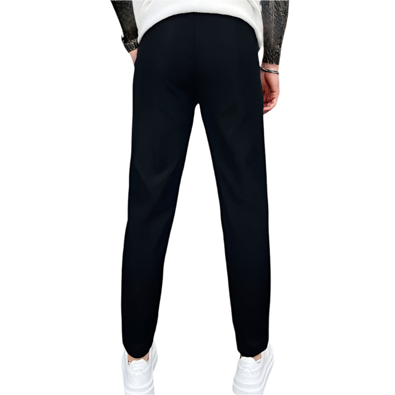 Men's Casual Drawstring Trousers with Pockets