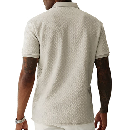 Men's Casual Knit Polo Shirt