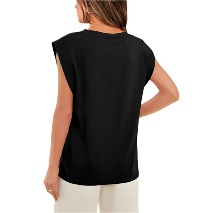 Women's Crew Neck Shirt with Batwing Sleeves