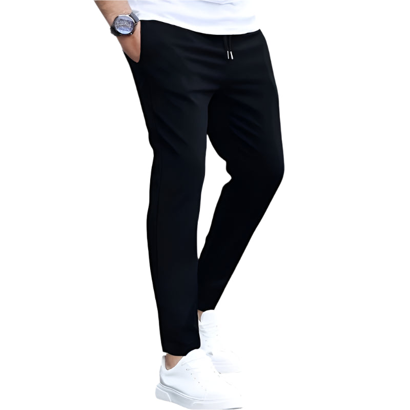 Men's Casual Drawstring Trousers with Pockets