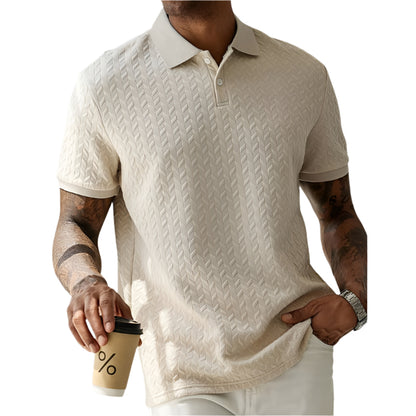 Men's Casual Knit Polo Shirt