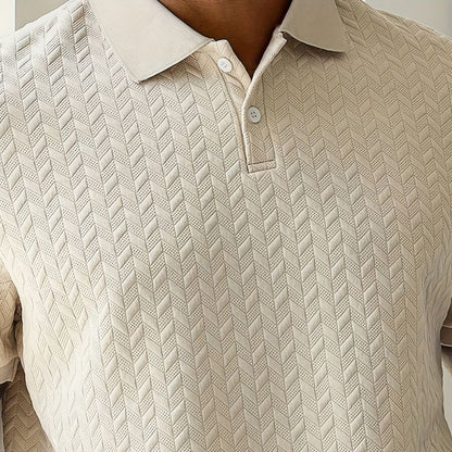 Men's Casual Knit Polo Shirt