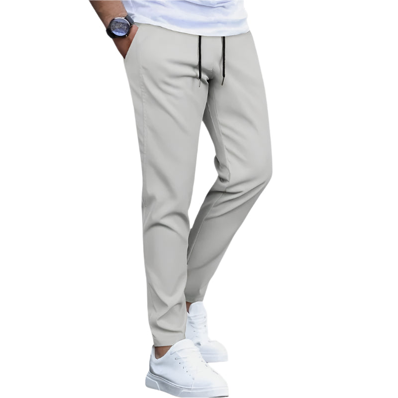 Men's Casual Drawstring Trousers with Pockets