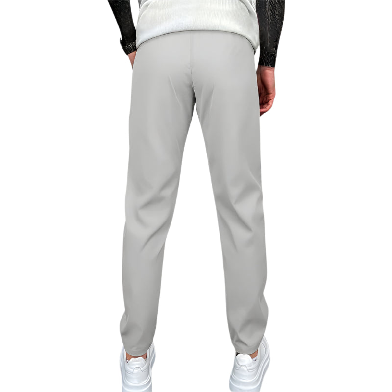 Men's Casual Drawstring Trousers with Pockets