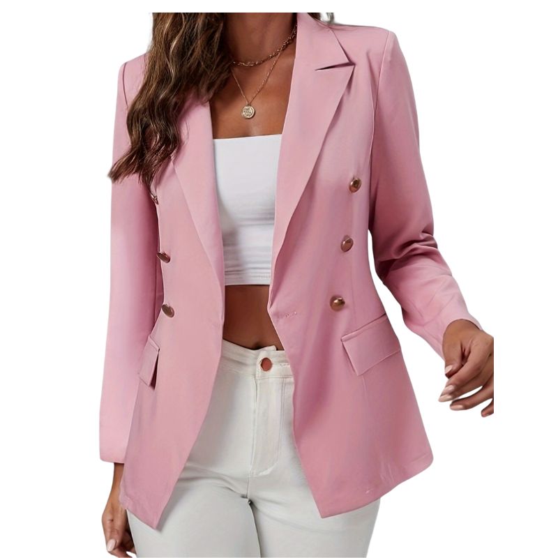 Women's Elegant Double-Breasted Blazer