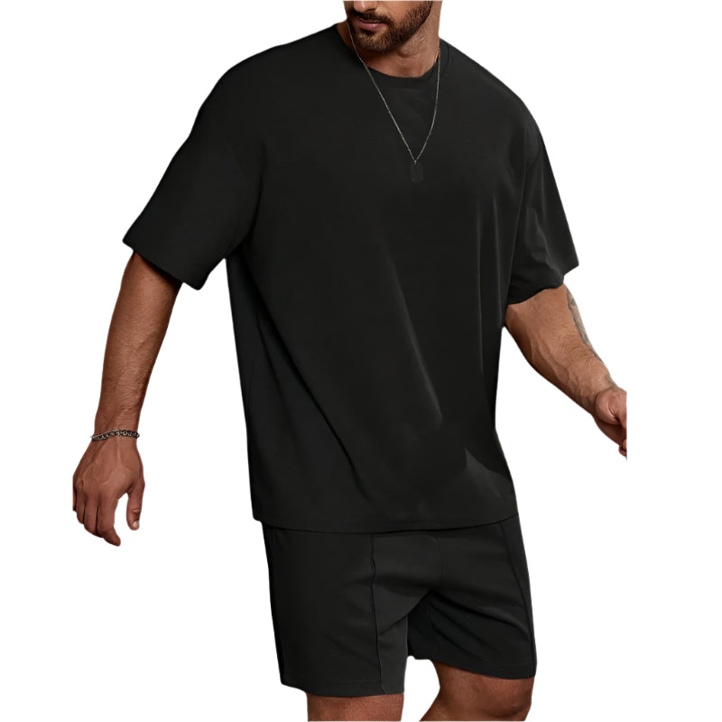 Men's Casual T-Shirt and Shorts Set